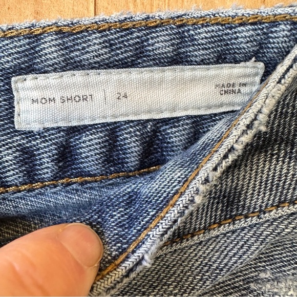 PacSun Mom Jean Short Rigid Denim 100% Cotton High Rise - Picture 8 of 9